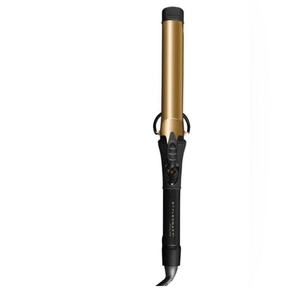 STYLECRAFT 24K GOLD STYLE STIX - LONG BARREL SPRING CURLING IRON, 3/4”, NWT